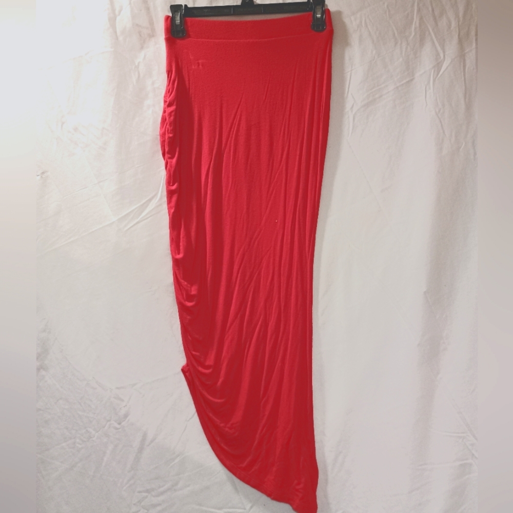 S asymmetrical Rayon/Spandex Bodycon Skirt